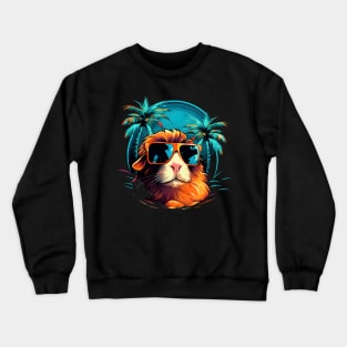 Retro Wave American Guinea Pig Good Vibes Shirt Crewneck Sweatshirt